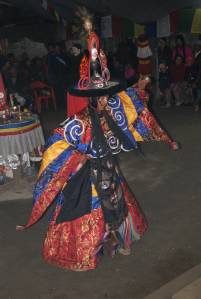 Black hat dancer of Dumji festival